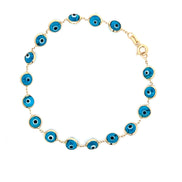 Esclava ojo turco azul cielo
