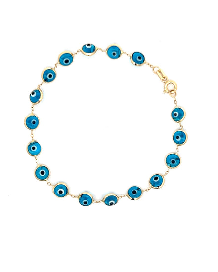 Esclava ojo turco azul cielo