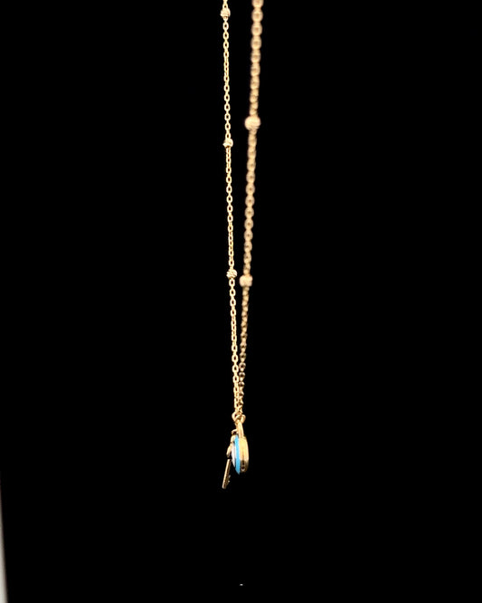 Cadena ojo turco azul