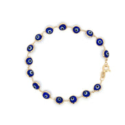 Esclava ojo turco azul marino