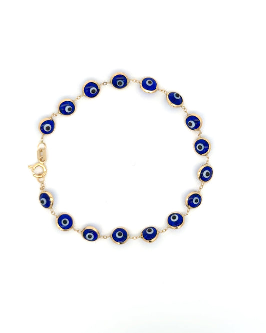 Esclava ojo turco azul marino