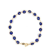 Esclava ojo turco azul marino