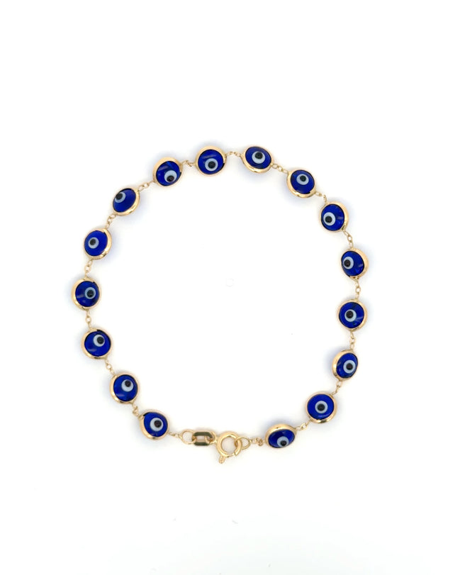 Esclava ojo turco azul marino