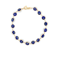 Esclava ojo turco azul marino