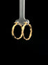 Argollas Diamond cut geométrico