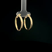 Argollas Diamond cut lineal