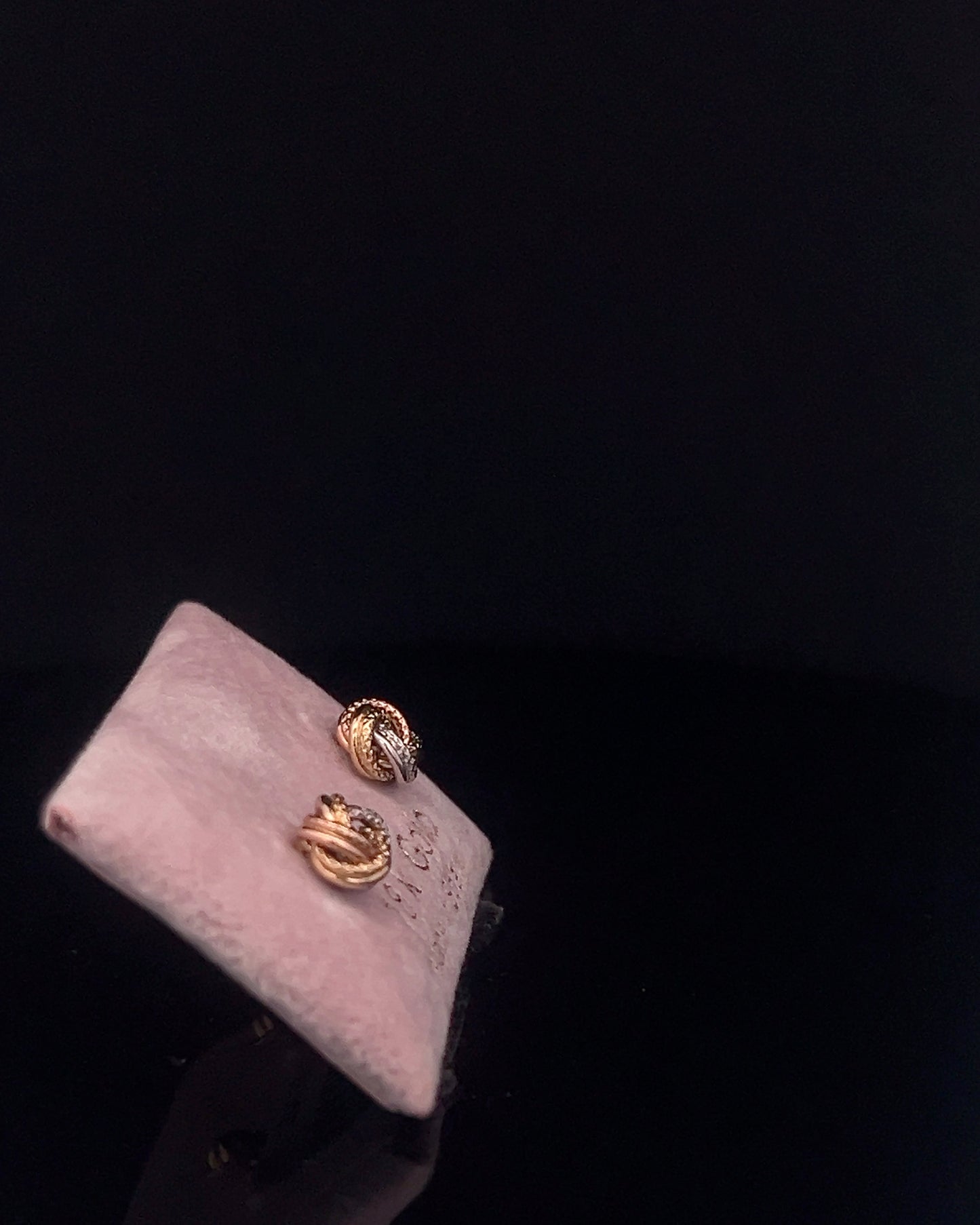 Zarcillos nudo 3 tonos