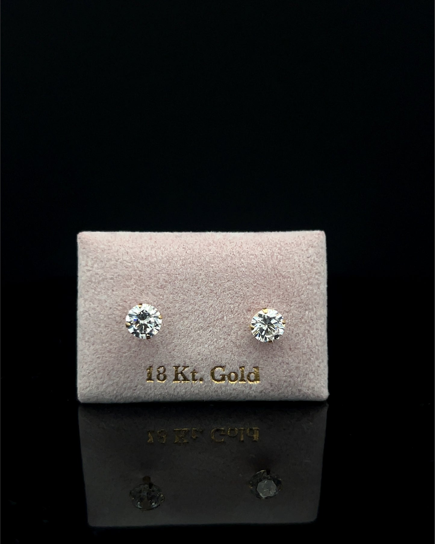 Zarcillos punto de luz circular