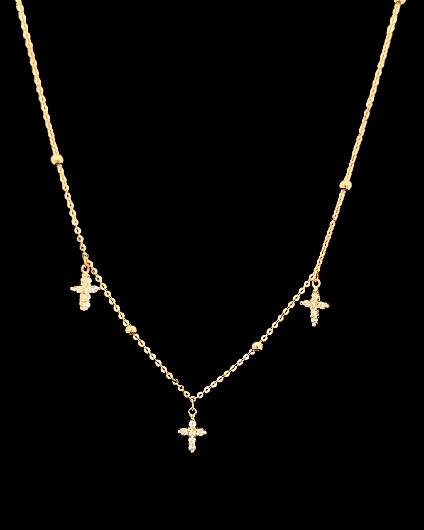 Cadena 3 cruces 45cm