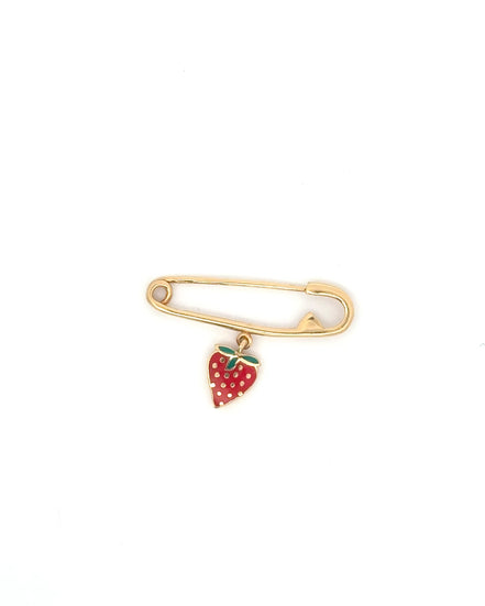 Imperdible de bebé fresa