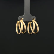 Argollas doble línea fancy