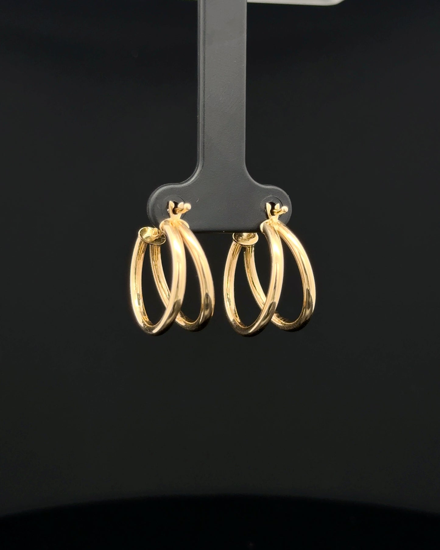 Argollas doble línea fancy