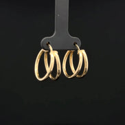 Argollas doble línea fancy