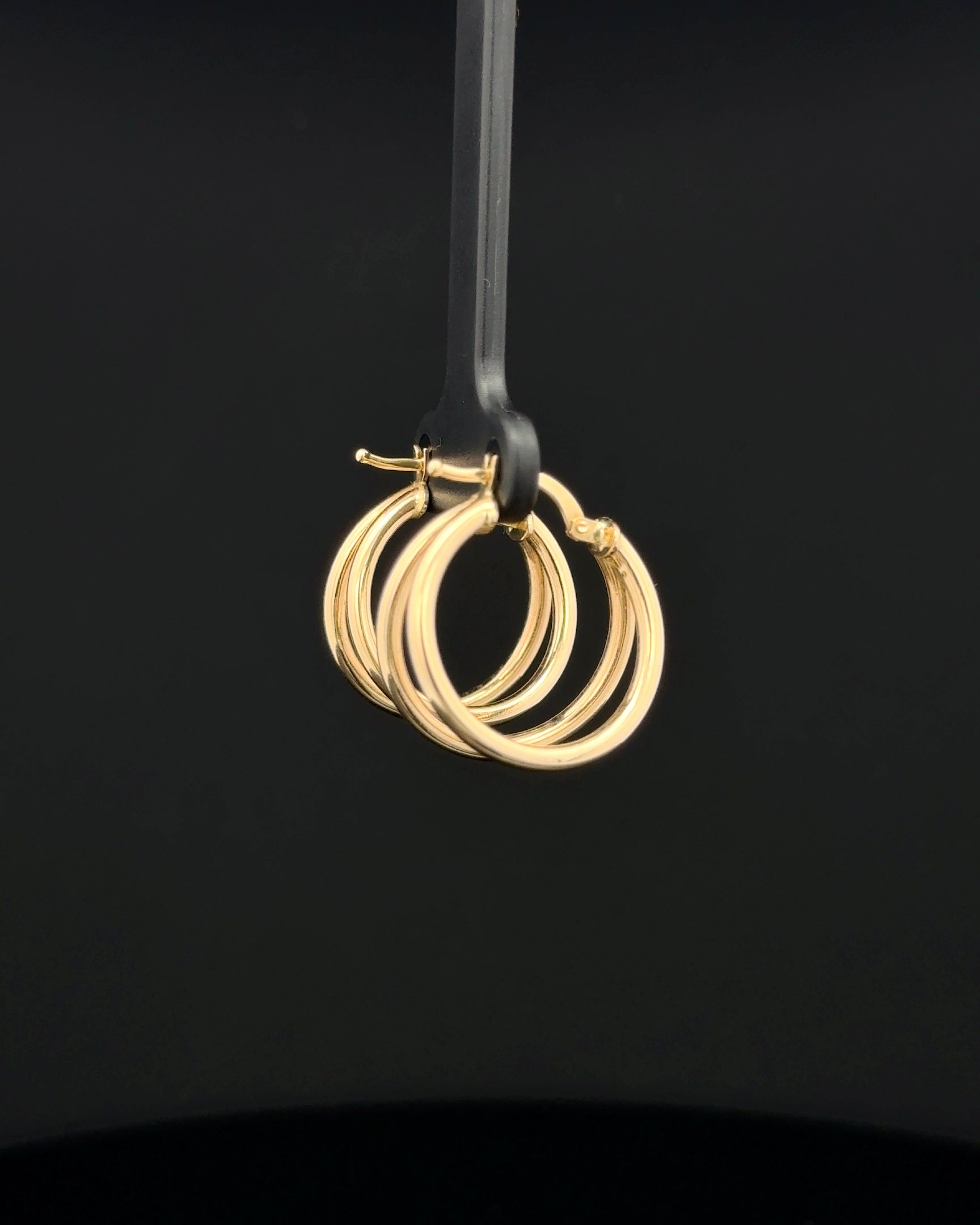 Argollas doble línea fancy