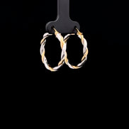 Argollas entorchadas 2 tonos