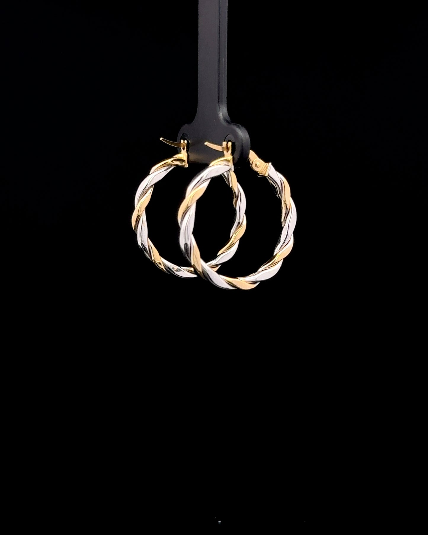 Argollas entorchadas 2 tonos