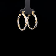Argollas entorchadas 2 tonos