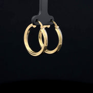 Argollas soft entorche dos tonos