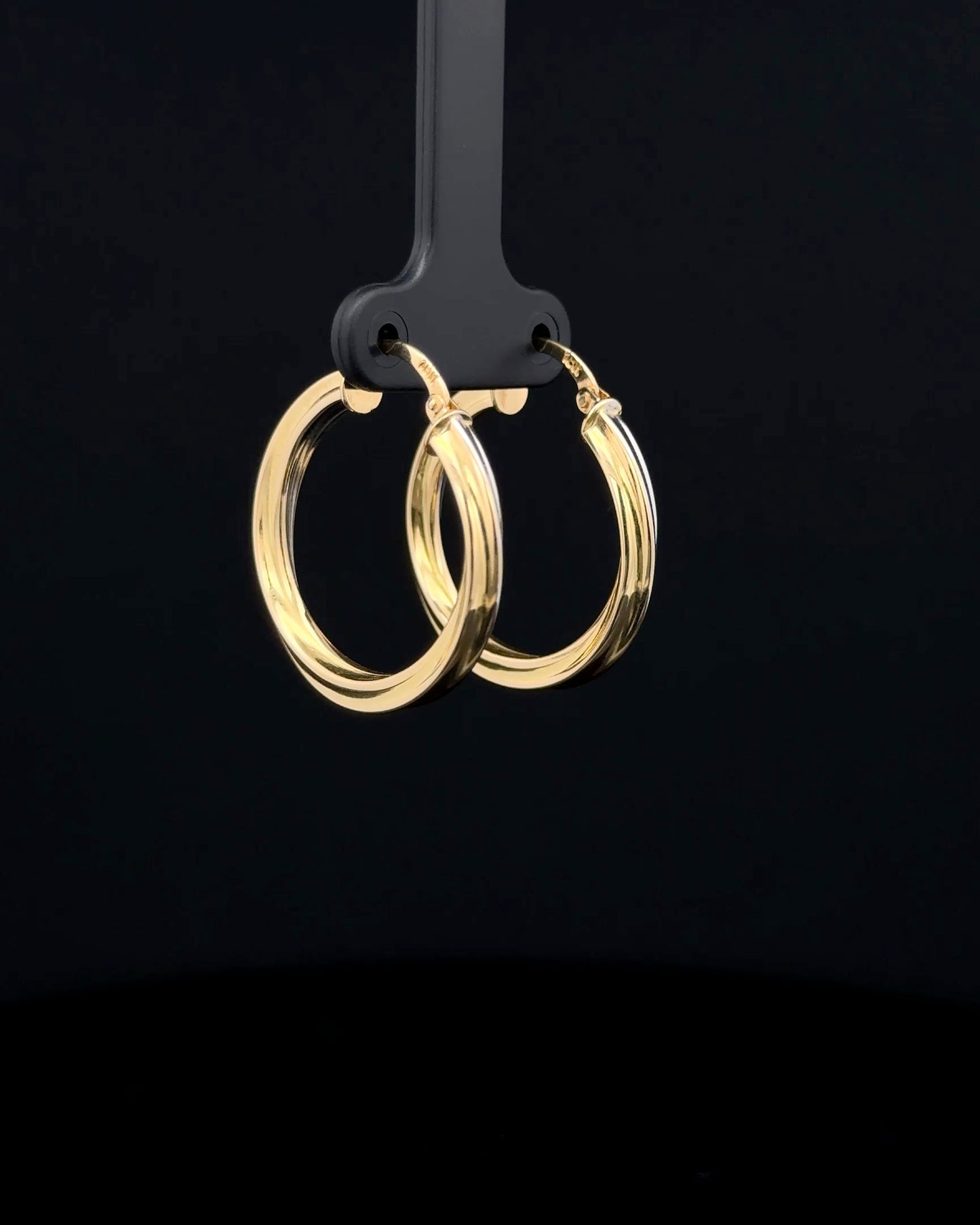 Argollas soft entorche dos tonos