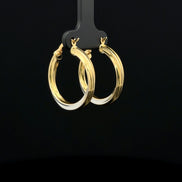 Argollas soft entorche dos tonos