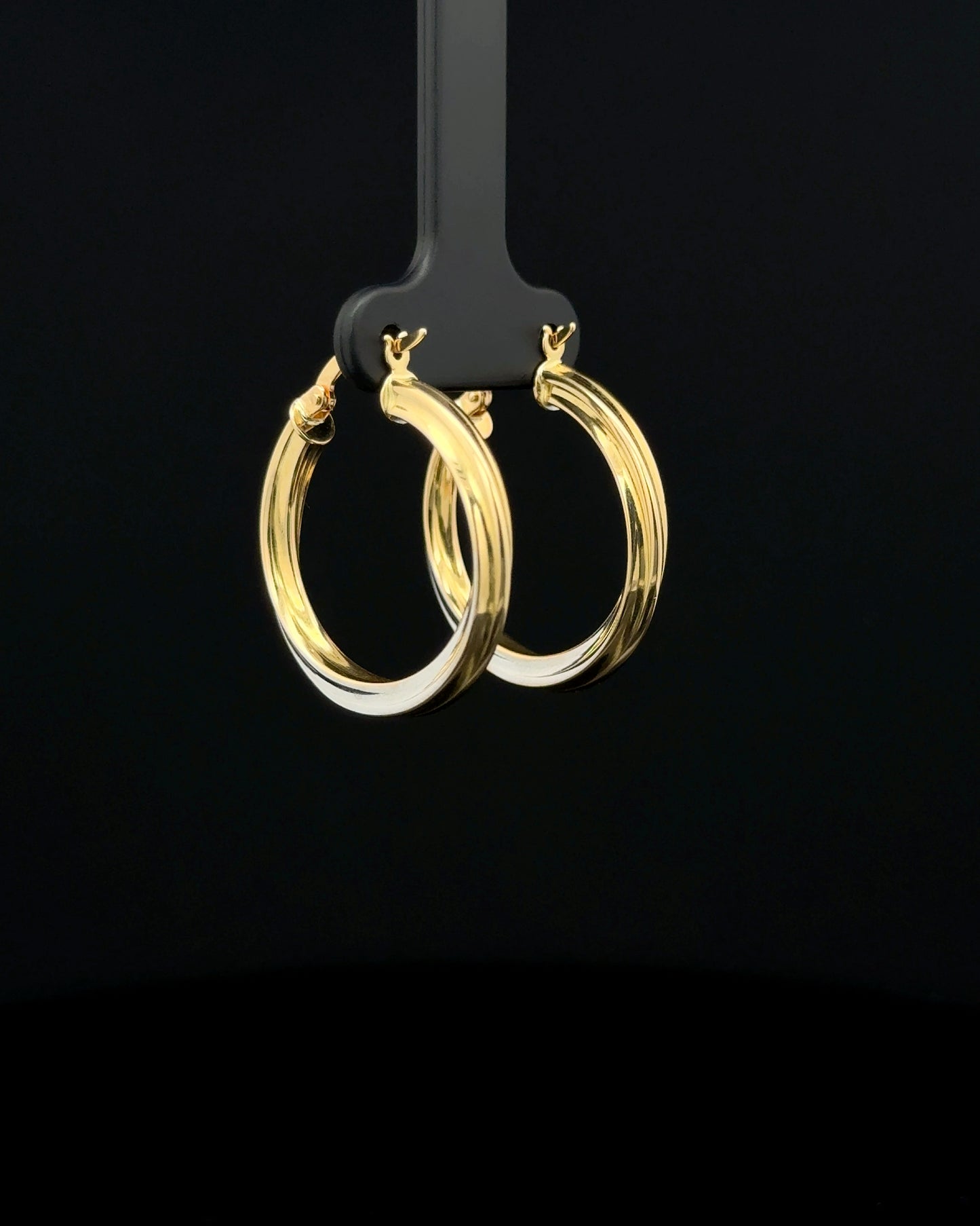 Argollas soft entorche dos tonos