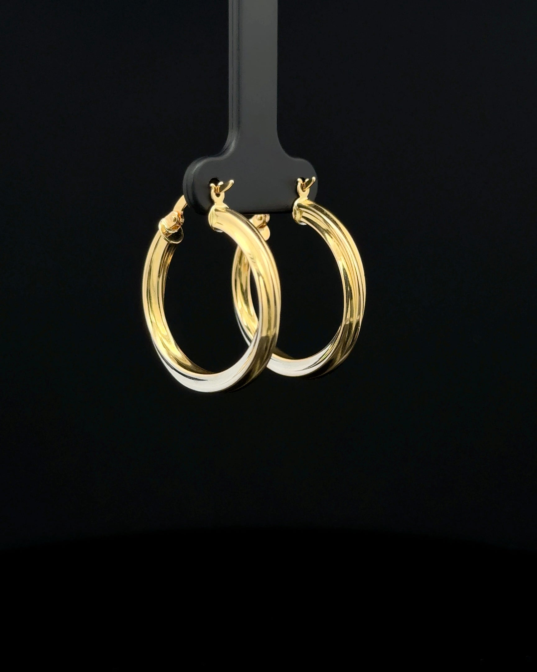Argollas soft entorche dos tonos