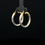 Argollas soft entorche dos tonos
