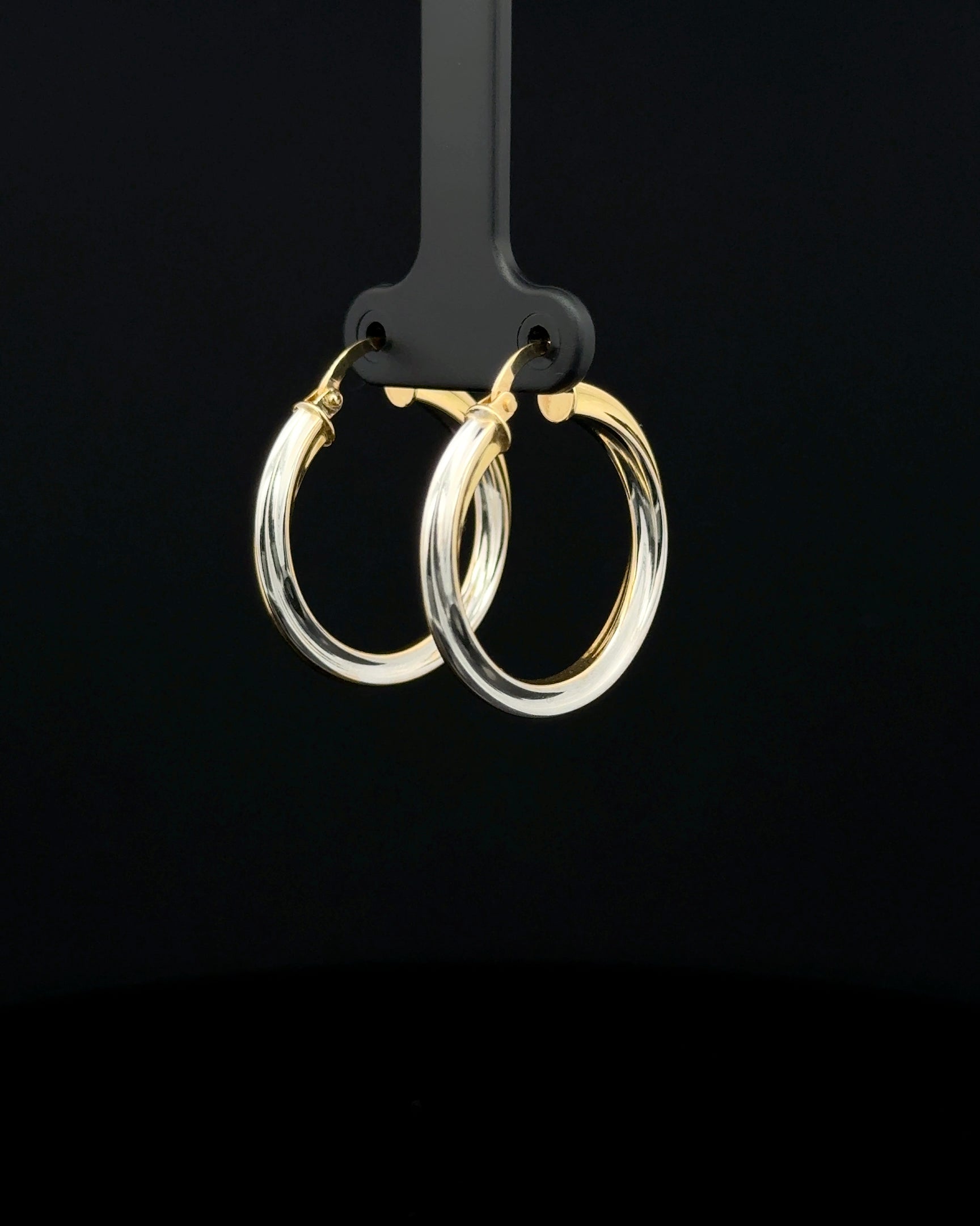 Argollas soft entorche dos tonos