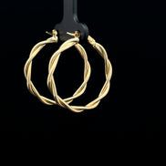 Argollas entorchadas thin