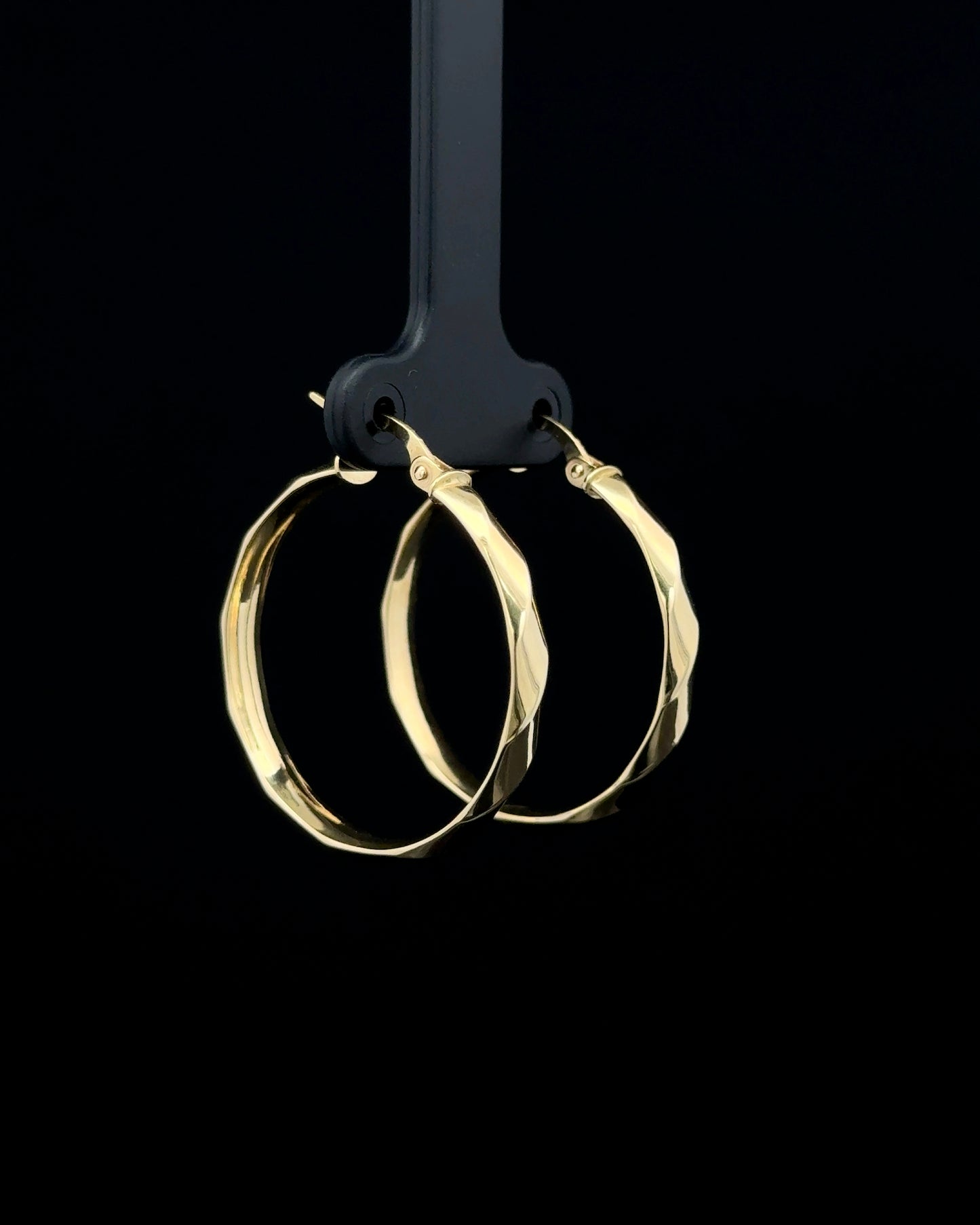 Argollas semi diamantadas