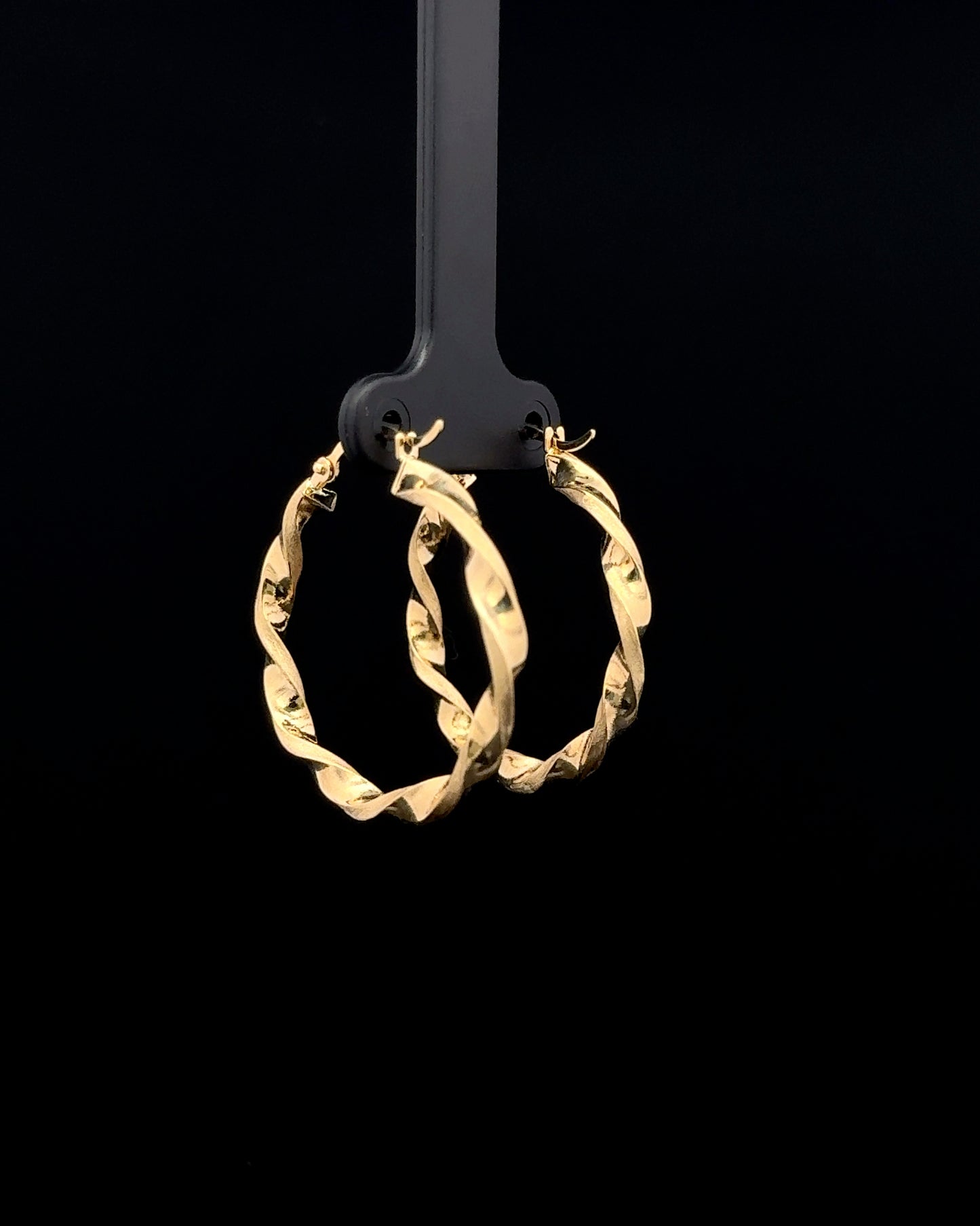 Argollas lisas entorchadas grandes