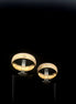 Alianzas de matrimonio dos tonos rayadas