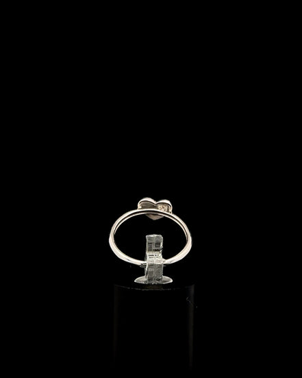 Anillo love white 6.5