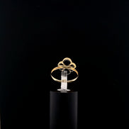 Anillo clover negro 8