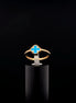 Anillo clover azul 7