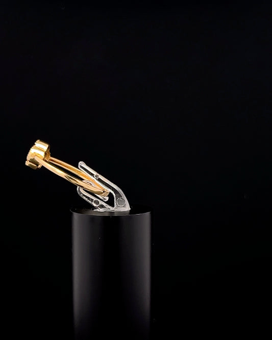 Anillo clover azul 7