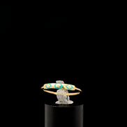 Anillo stackable turquesa 5.5