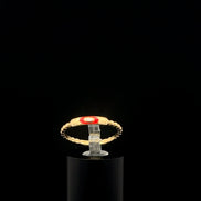 Anillo stackable rojo 6.5
