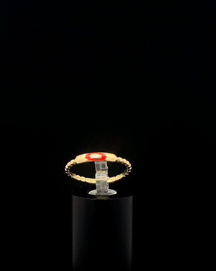 Anillo stackable rojo 6.5