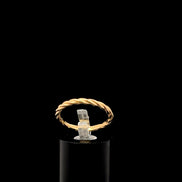 Anillo trenzado stackable 7