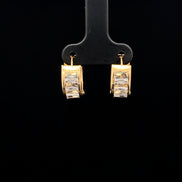 Argollas Huggie rayadas