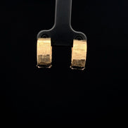 Argollas Huggie rayadas