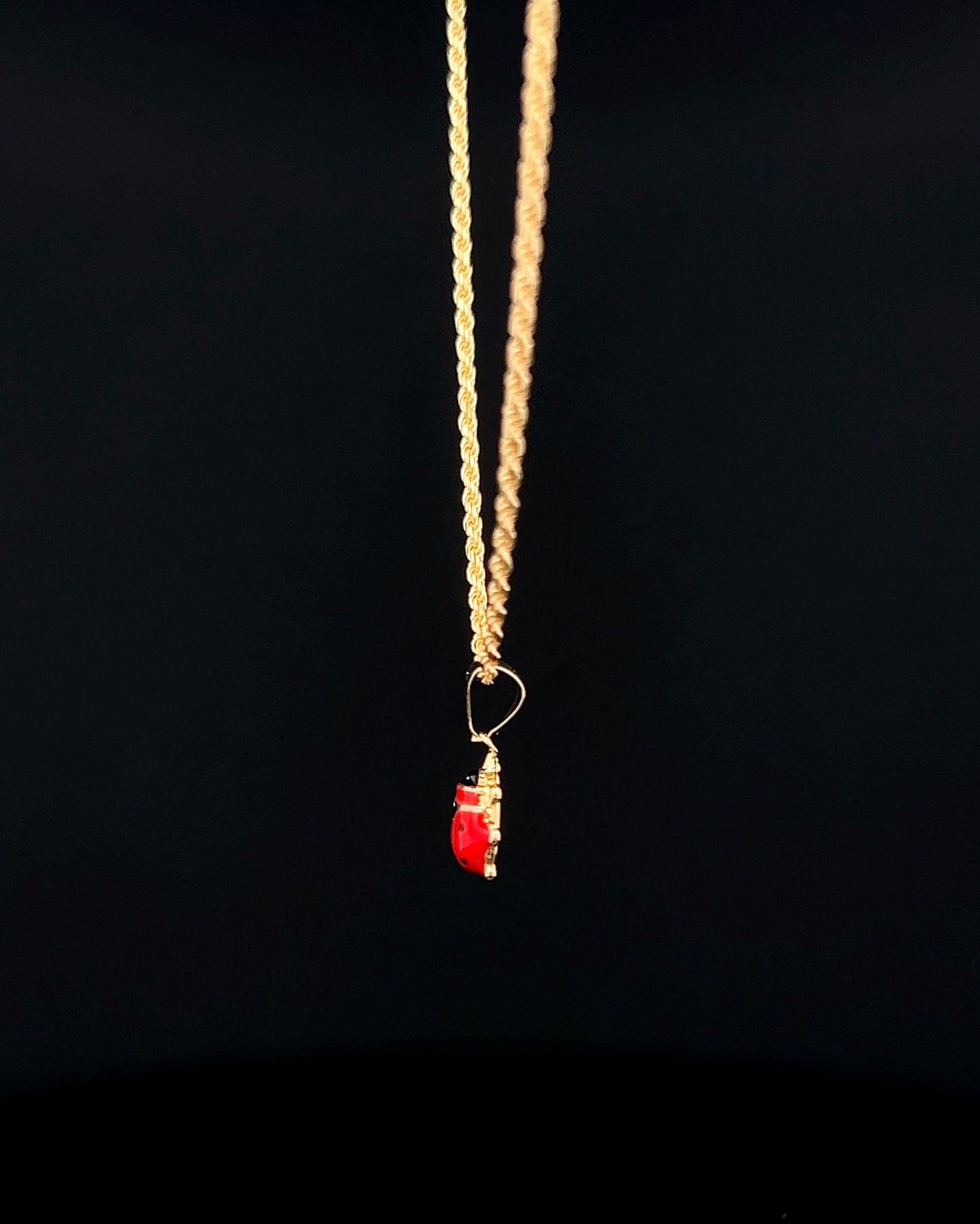 Cadena cordón mariquita 40cm