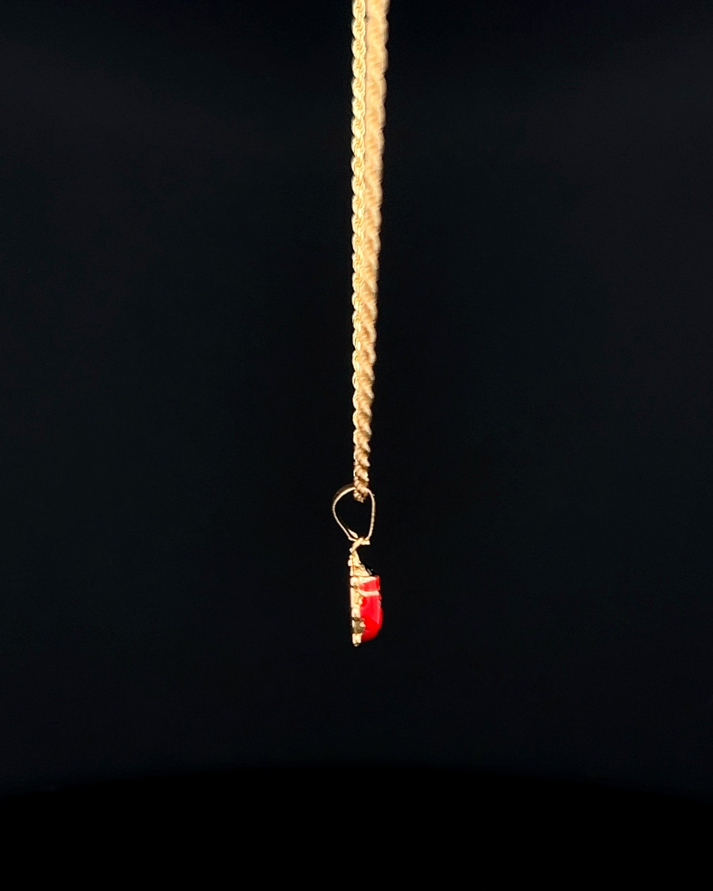 Cadena cordón mariquita 40cm