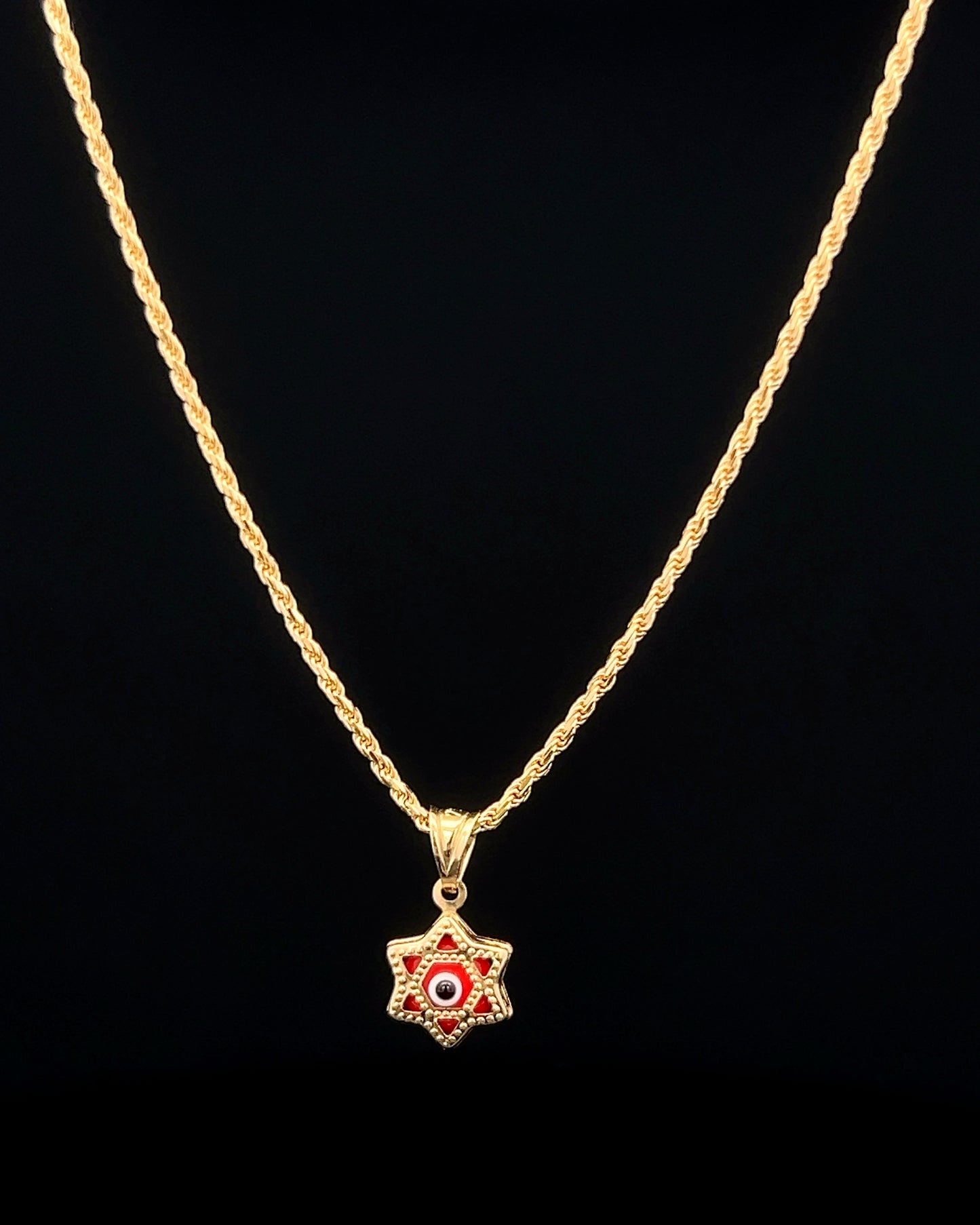 Cadena cordón ojo turco 40cm