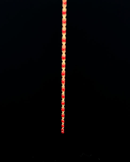 Cadena mostacilla roja 45cm