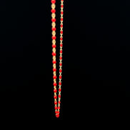 Cadena mostacilla roja 45cm