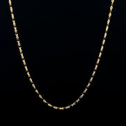 Cadena mostacilla negra 45cm