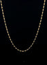 Cadena mostacilla negra 45cm