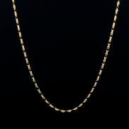 Cadena mostacilla negra 45cm